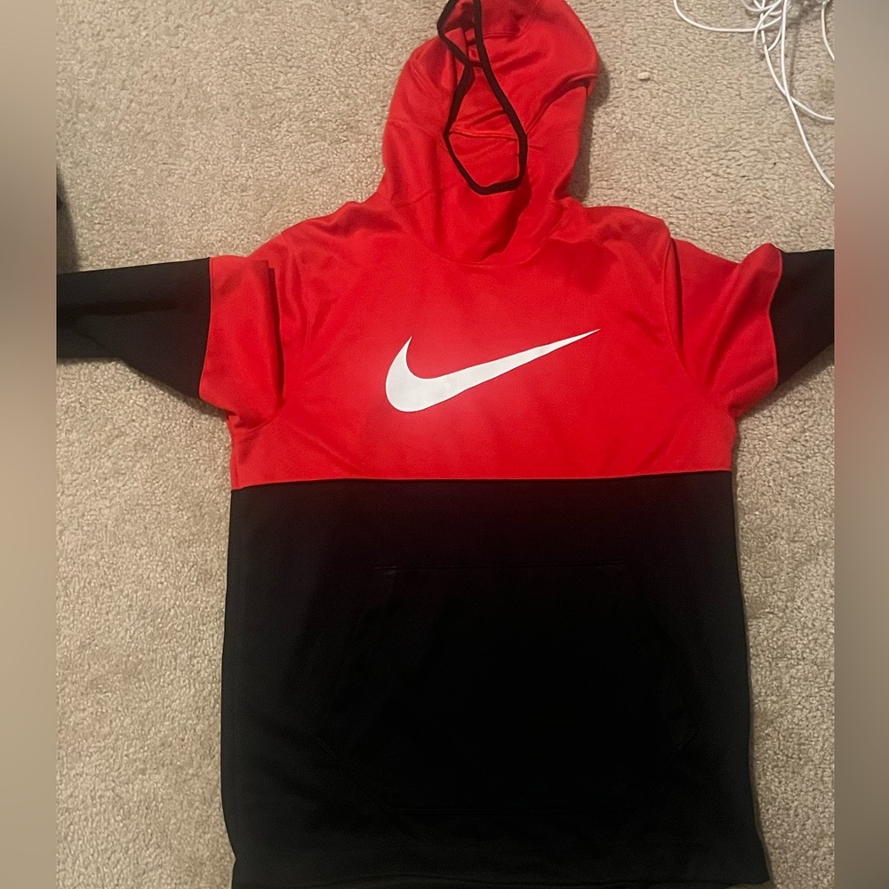 Black and Red Nike Hoodie